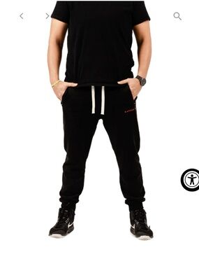 Dapper Boi Black Sweatpants Joggers Relaxed Fit XL EUC Streetwear Loungewear